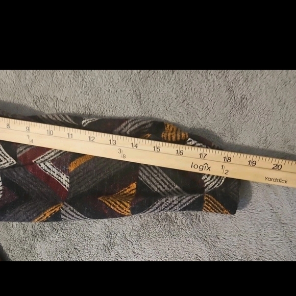 Perceptions New York Dress XL•Multicolor Geometric Scoop Neck 3/4 Sleeve Retro - Picture 15 of 16